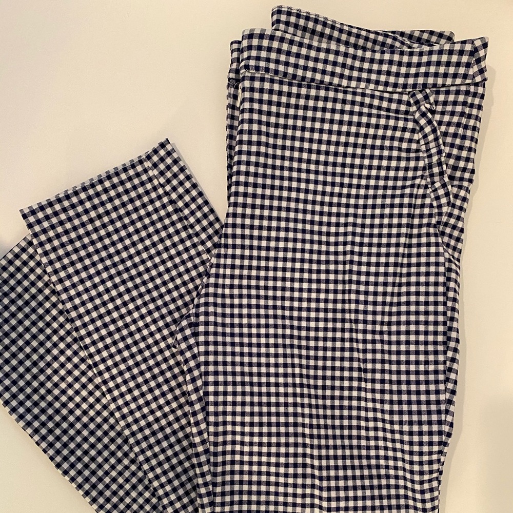 Cynthia Rowely - Blue and White Gingham Pants